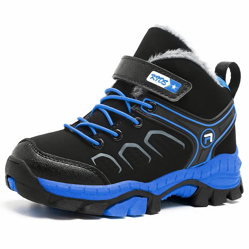 1341 Kids Snow Boots Waterproof Non-Slip Hiking Boots Outdoor Shoes for Kids