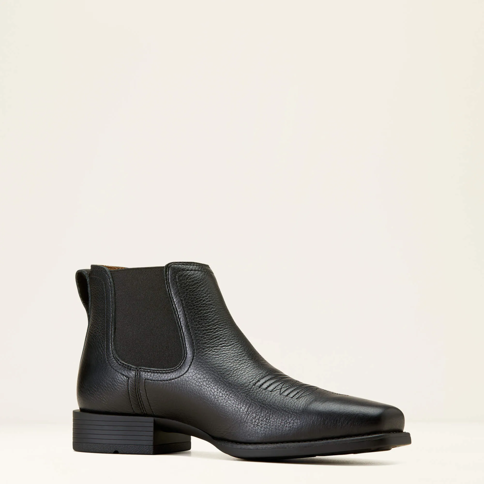 40% OFF ARIAT Booker Ultra Square Toe Western Boots - Mens - Black Deertan - Size: UK 8.5