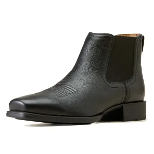 40% OFF ARIAT Booker Ultra Square Toe Western Boots - Mens - Black Deertan - Size: UK 8.5