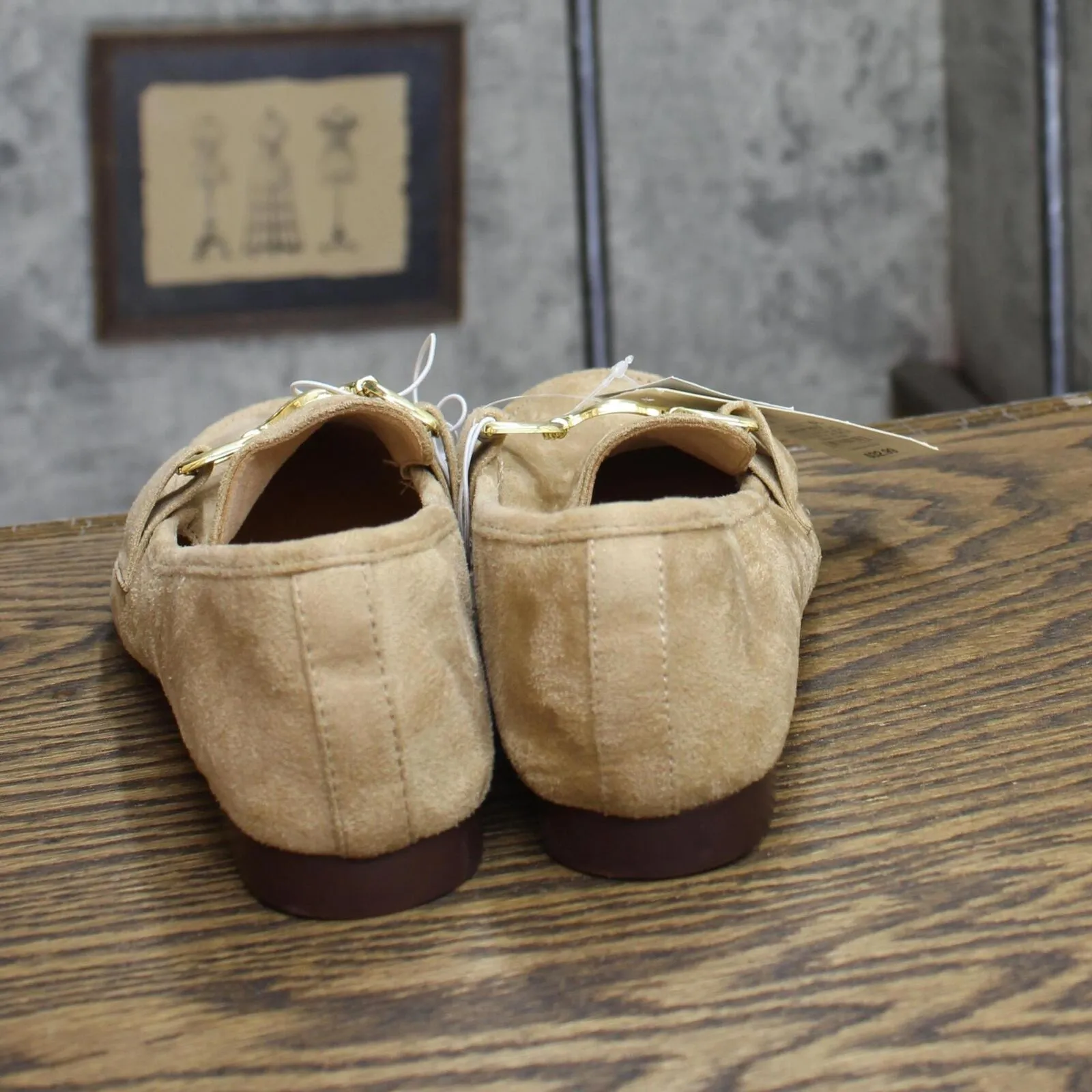 A New Day Womens Carolyn Loafers with Memory Foam Insole Beige Brown 6.5M