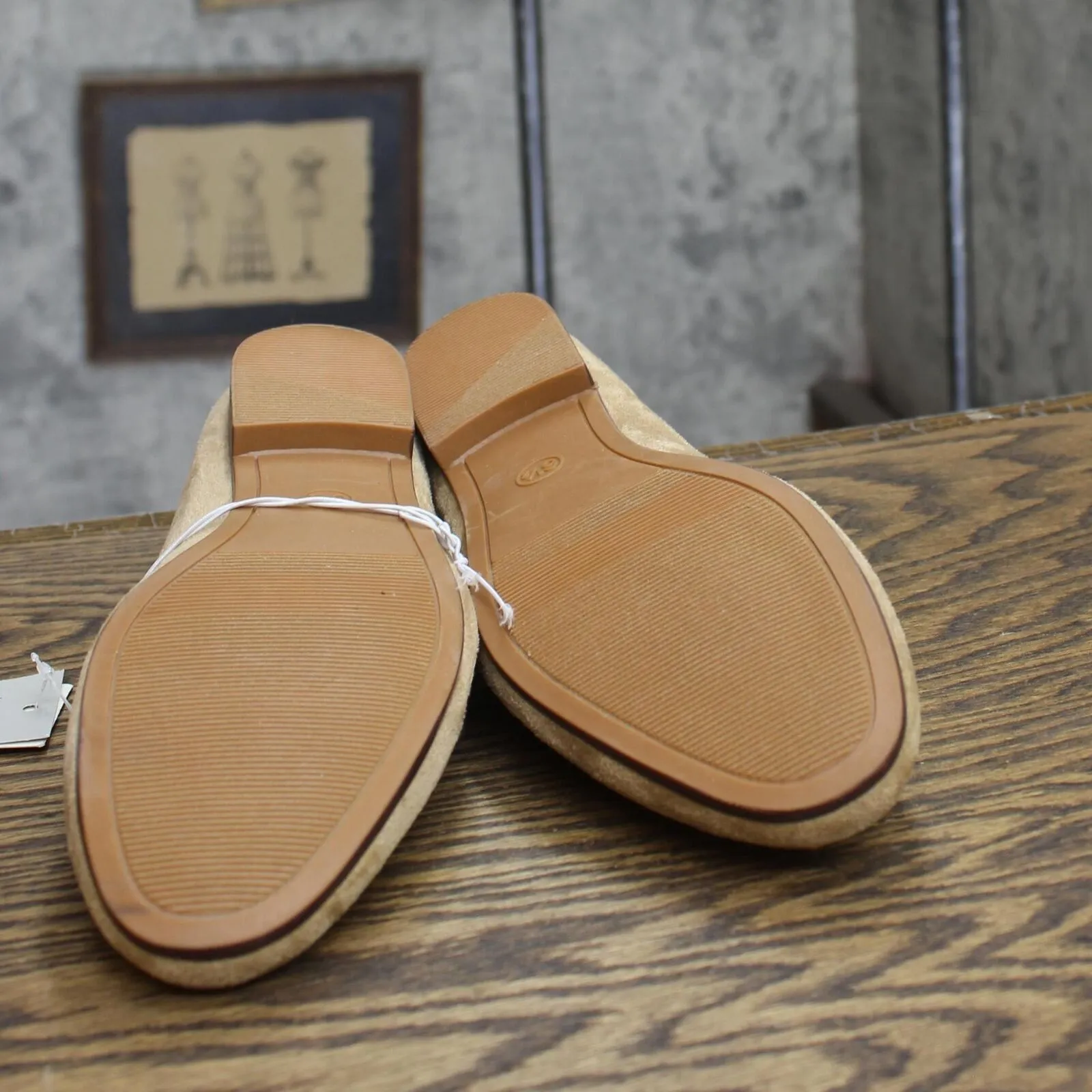 A New Day Womens Carolyn Loafers with Memory Foam Insole Beige Brown 6.5M
