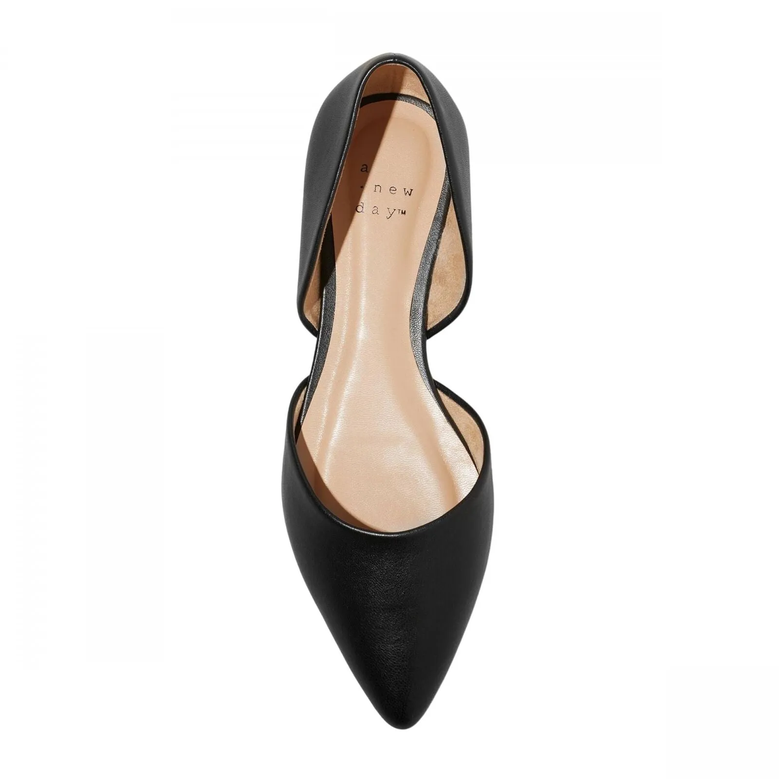 A New Day Womens Julie Ballet Flats with Memory Foam Insole 87930759 Black 7.5M