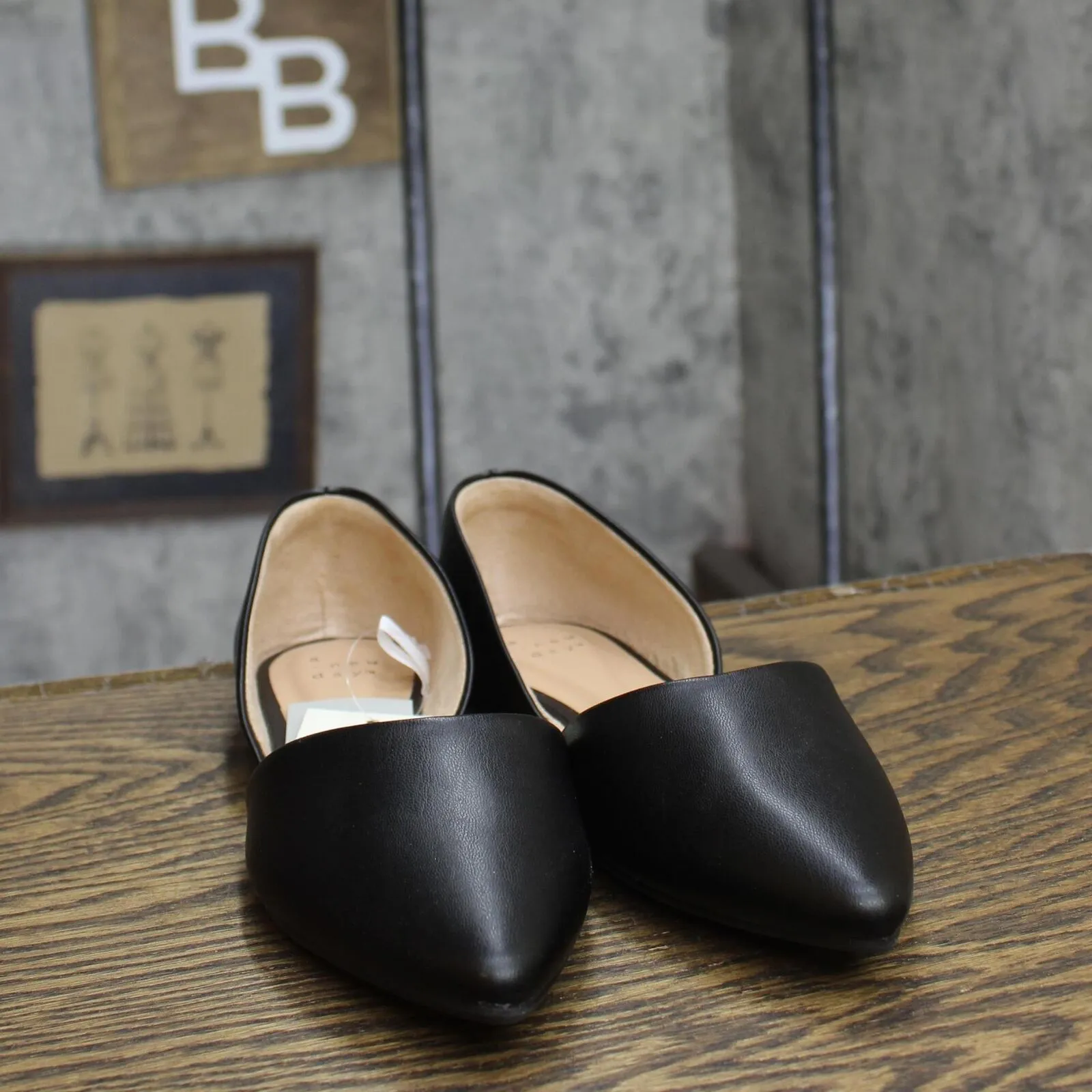 A New Day Womens Julie Ballet Flats with Memory Foam Insole 87930759 Black 7.5M