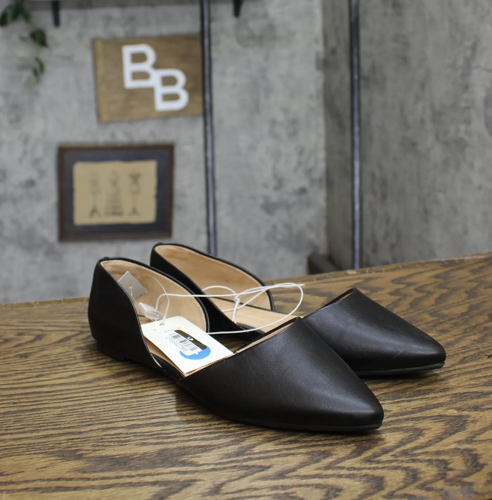 A New Day Womens Julie Ballet Flats with Memory Foam Insole 87930759 Black 7M