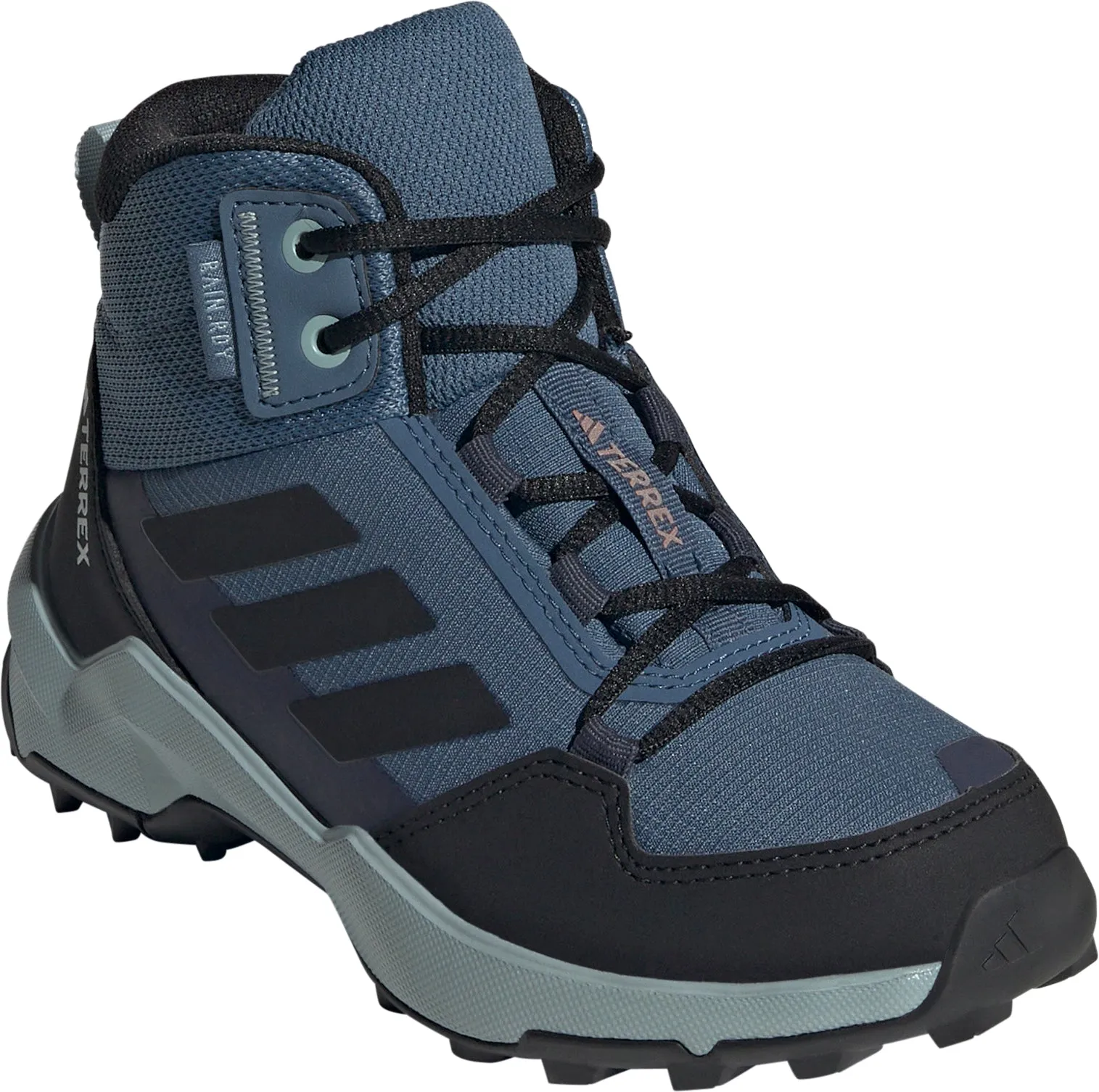 adidas Terrex AX4R Mid RAIN.RDY Junior Walking Boots - Blue