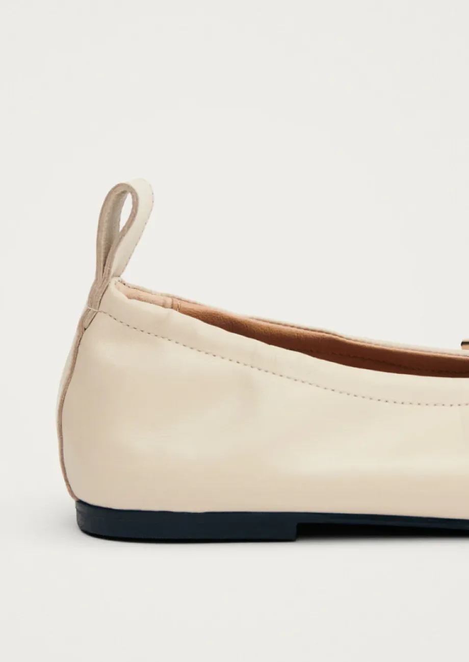 Alohas Rosalind Leather Ballet Flat - Cream