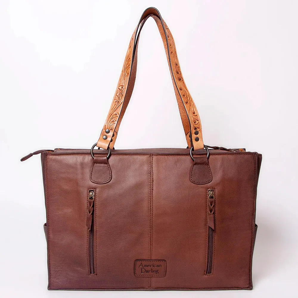 American Darling Tote Genuine Western Leather Hand-Tooled Concealed Carry