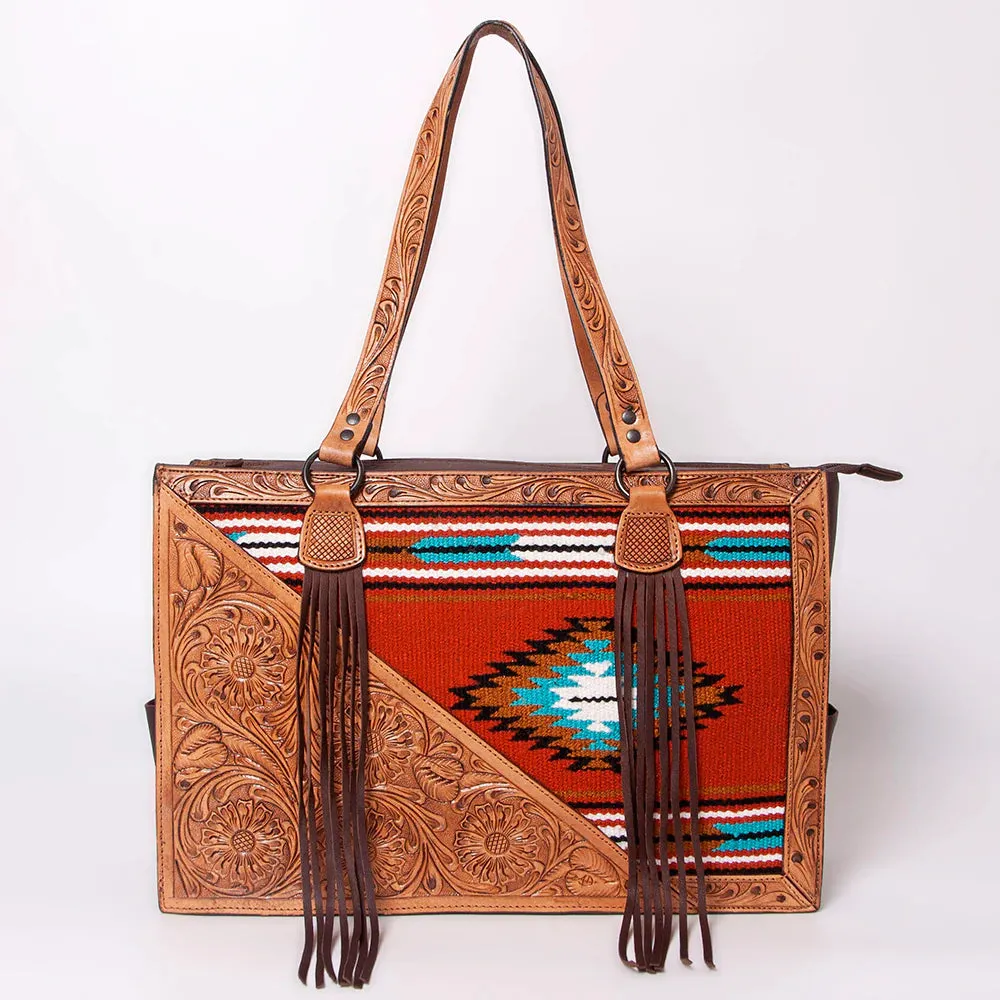 American Darling Tote Genuine Western Leather Hand-Tooled Concealed Carry