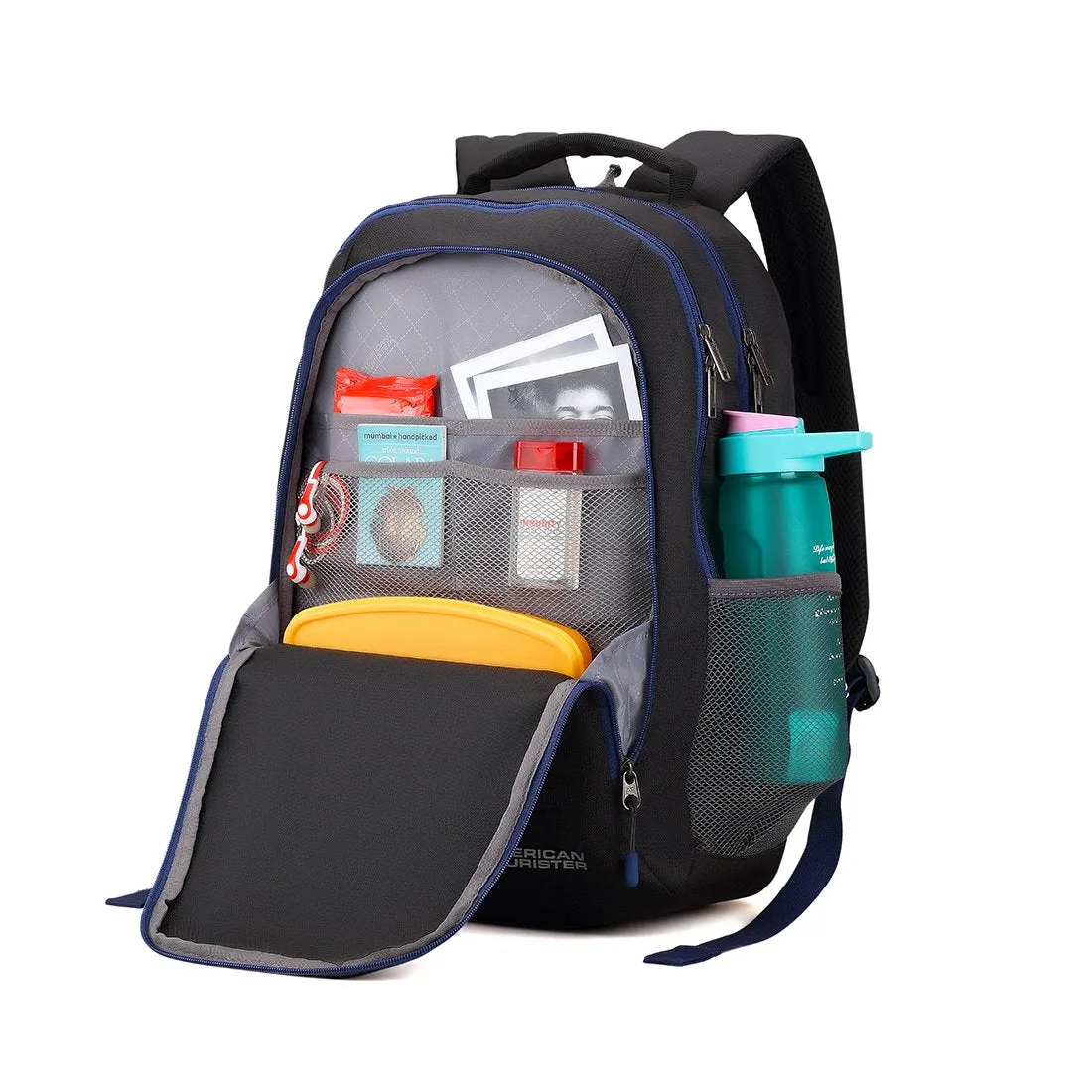 American Tourister 32 Ltrs Black Casual Backpack (AMT Fizz SCH Bag 03 - Black)