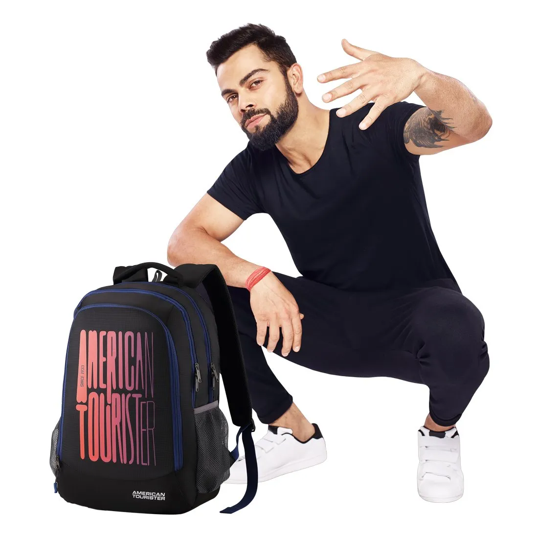 American Tourister 32 Ltrs Black Casual Backpack (AMT Fizz SCH Bag 03 - Black)