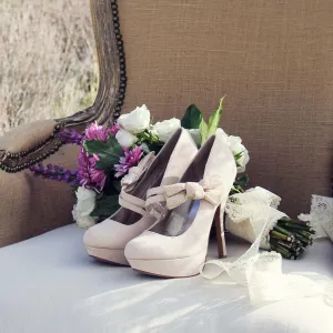 Ancient Lake Lace Heels in Sand