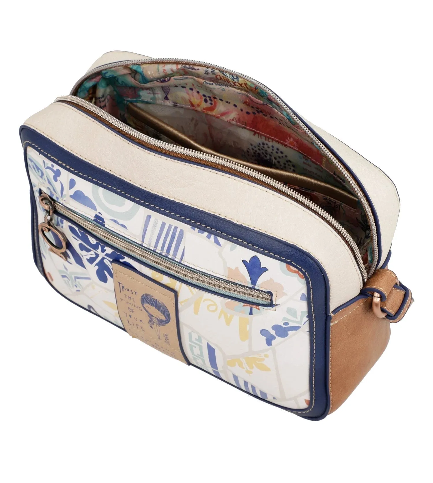 Anekke Mediterranean Tile Crossbody Handbag