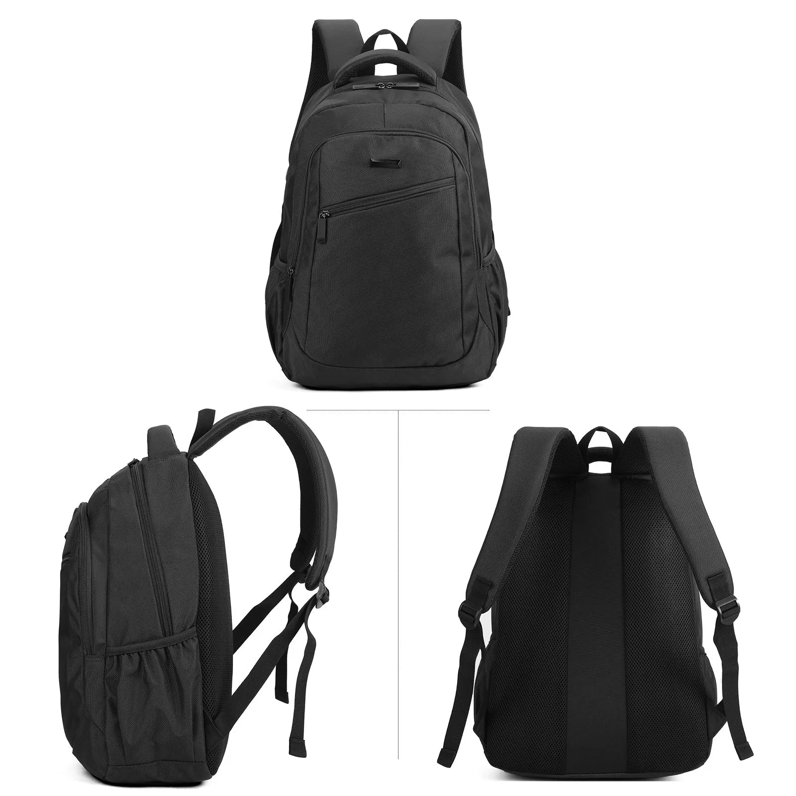 Aoking Backpack Black Casual Backpack Student Bag H97069
