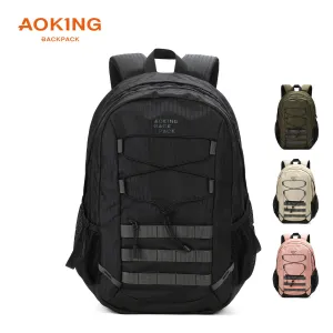Aoking Backpack Black Casual Backpack Student Bag XN3378