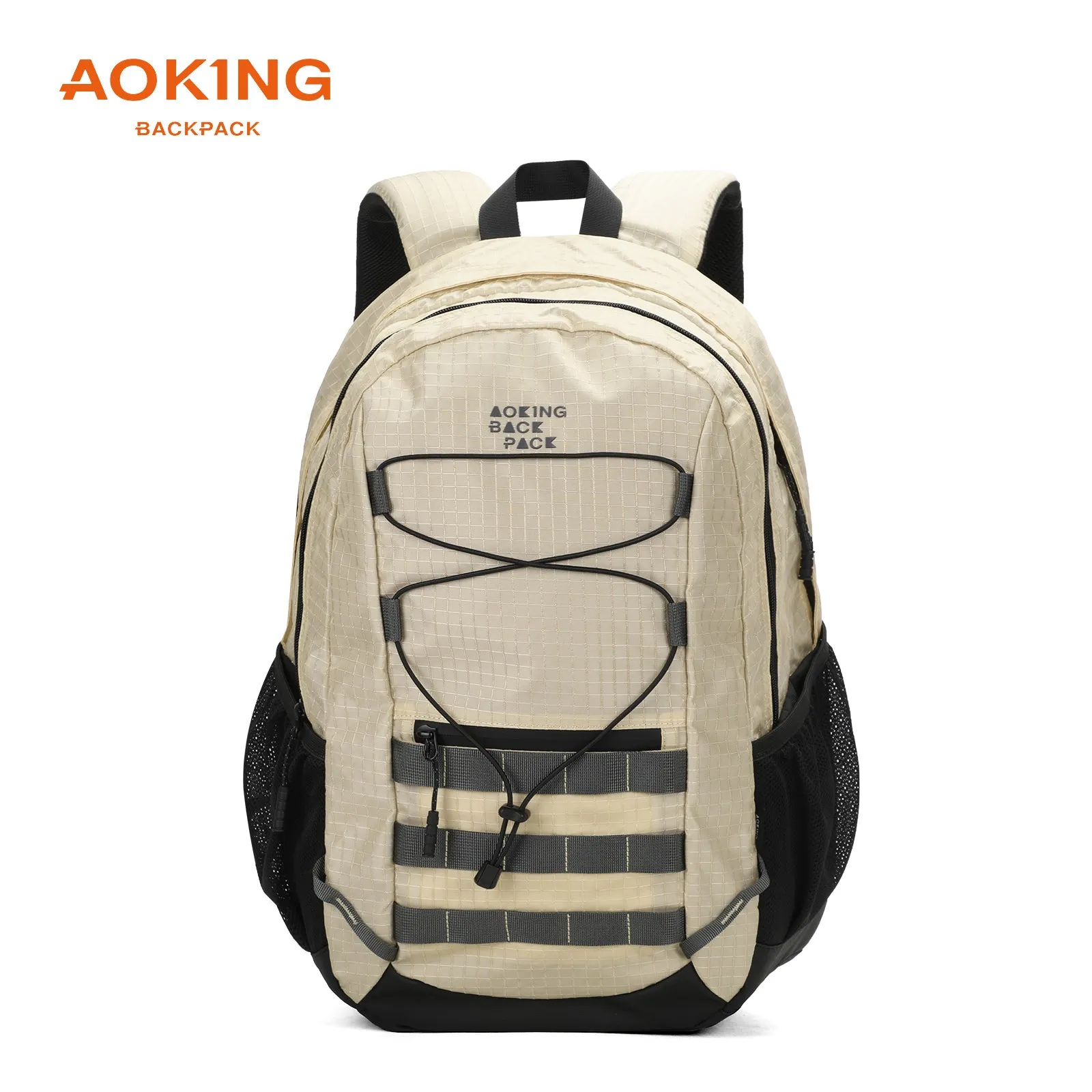 Aoking Backpack Black Casual Backpack Student Bag XN3378