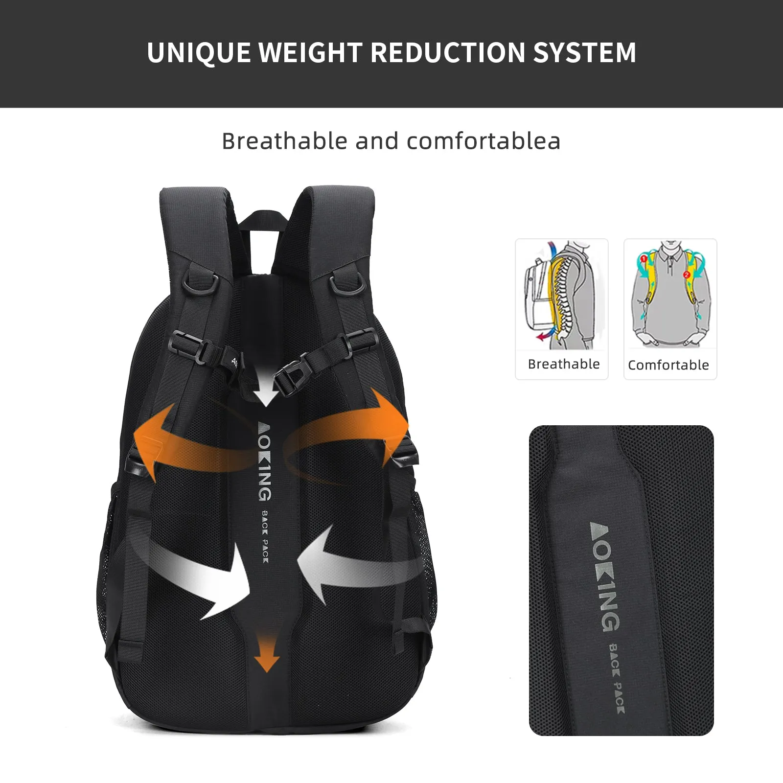 Aoking Backpack Casual Backpack Student Bag XN3375-5