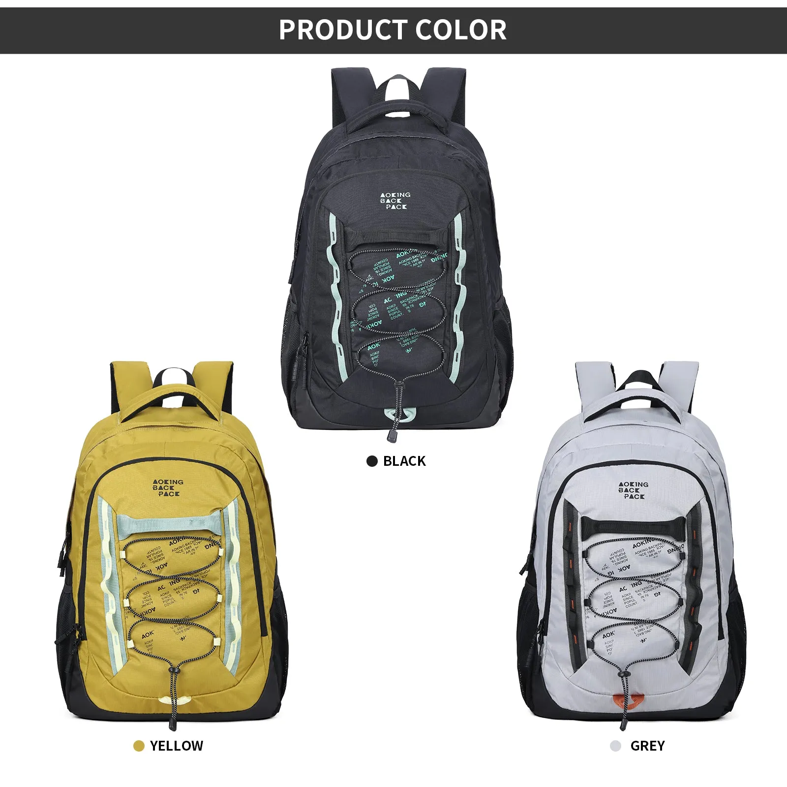 Aoking Backpack Casual Backpack Student Bag XN3376A-5
