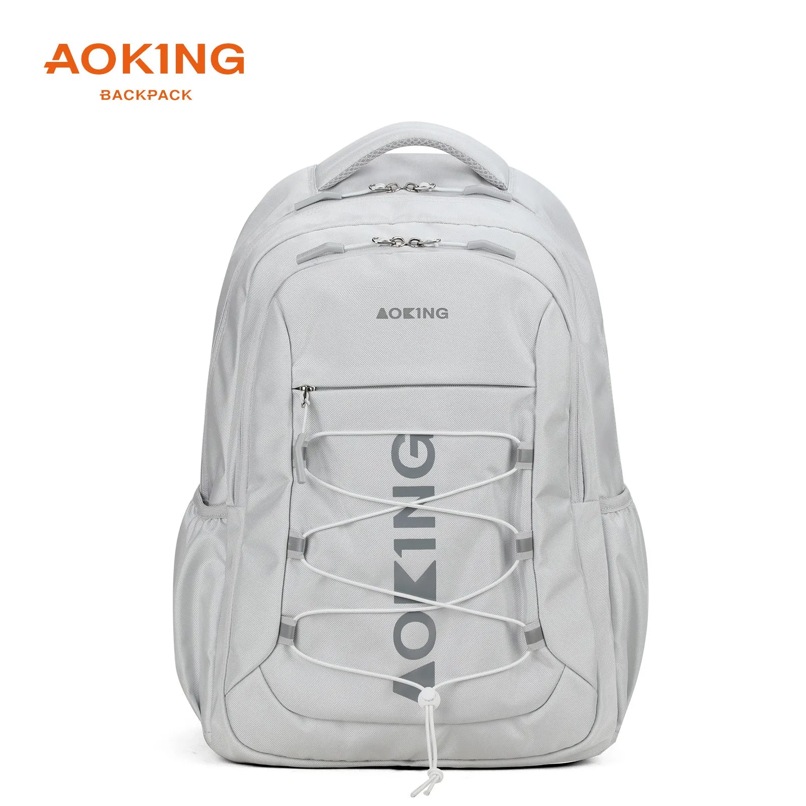Aoking Backpack White Large Capacity Casual Backpack Student Bag XN3339