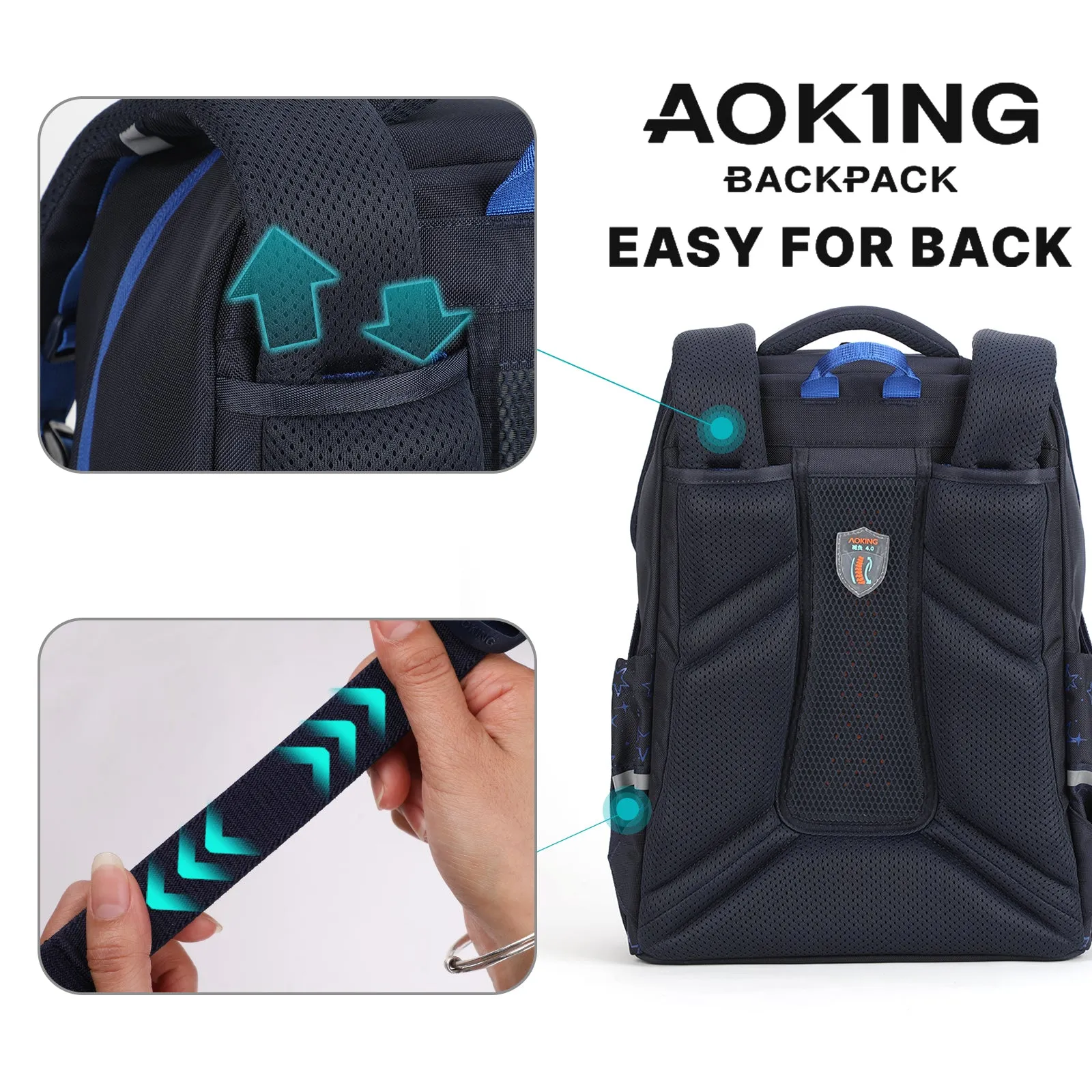 Aoking Casual Lightweight School Backpack BN2009