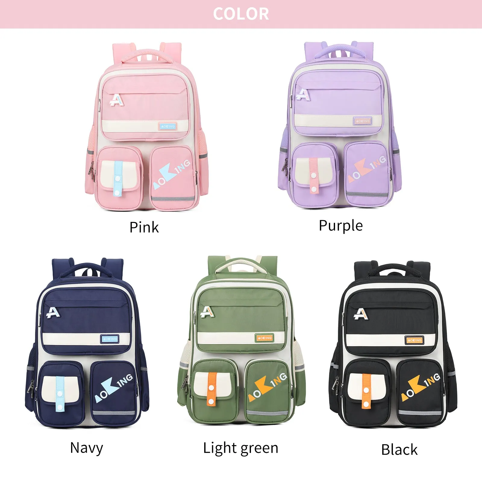 Aoking Casual Lightweight School Backpack BN3032