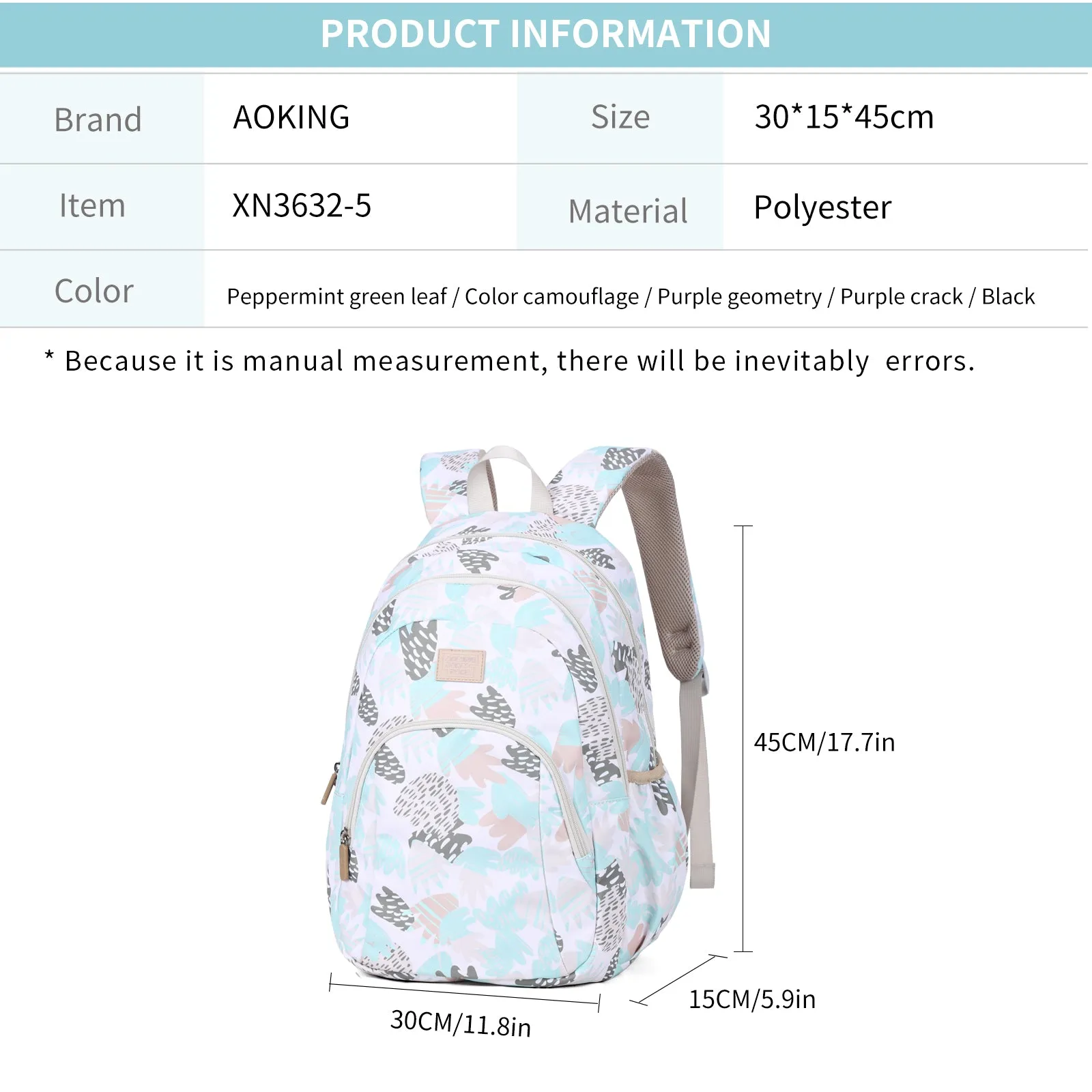 Aoking Factory Price Casual Sport Backpack XN3632-5