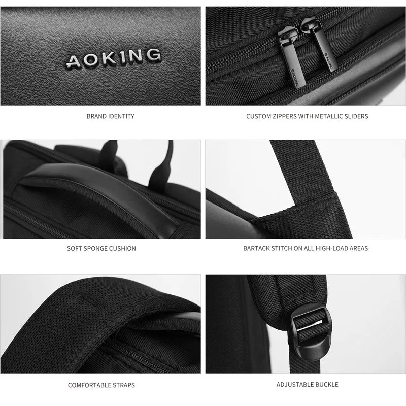 Aoking Fashion Backpack Laptop Business Backpack SN2283