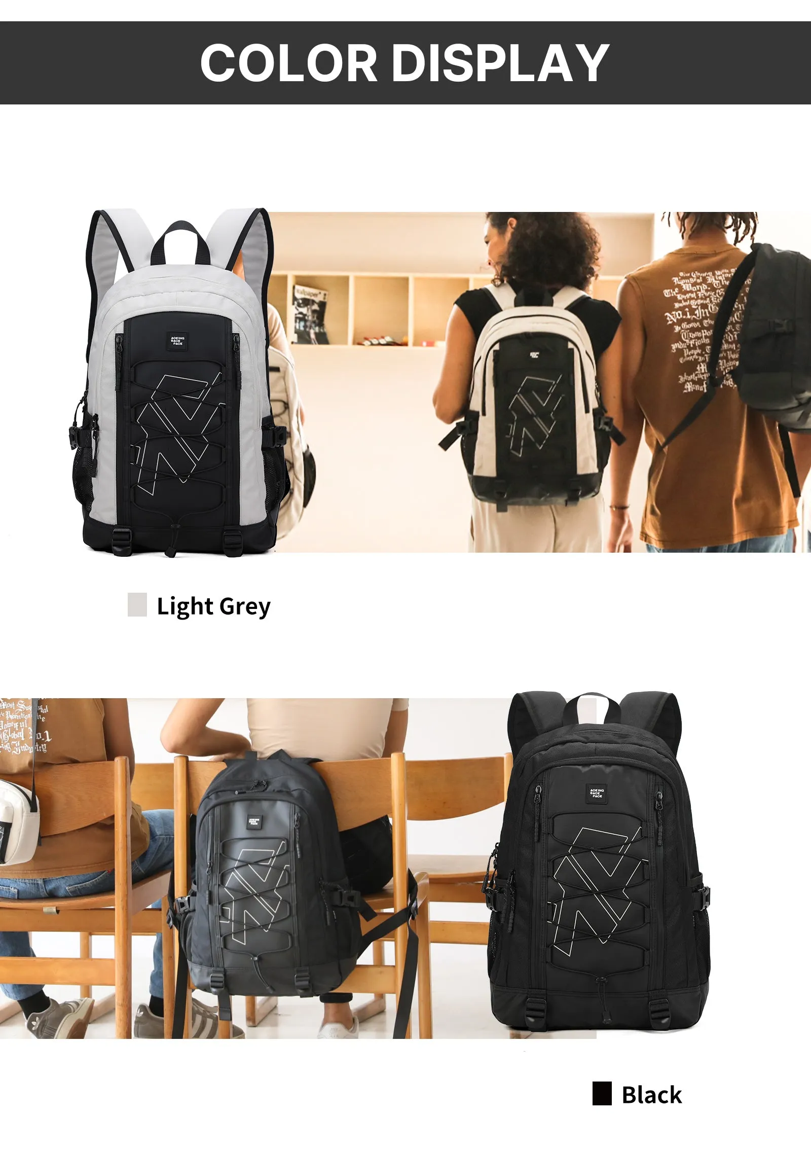 Aoking Lightweight Casual Sport Outdoor Backpack XN3369