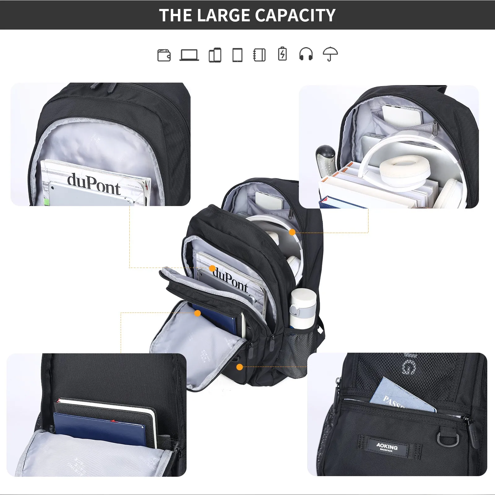 Aoking Lightweight Casual Sport Outdoor Backpack XN3556-5