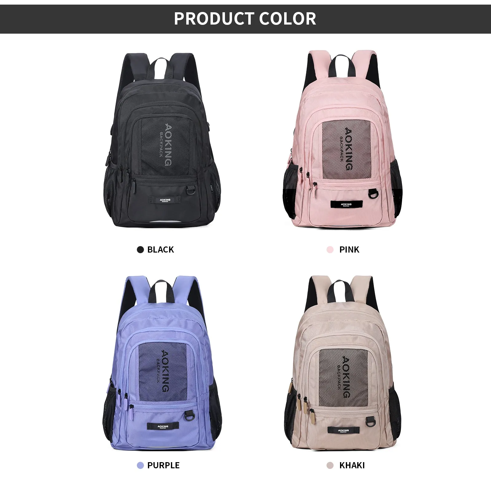 Aoking Lightweight Casual Sport Outdoor Backpack XN3556-5