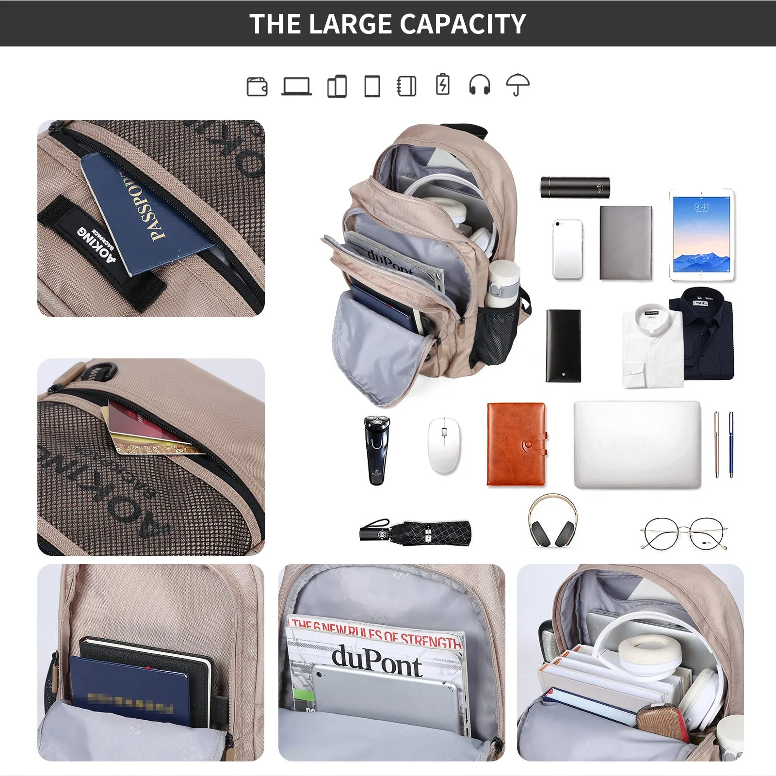 Aoking Lightweight Casual Sport Outdoor Backpack XN3557-5