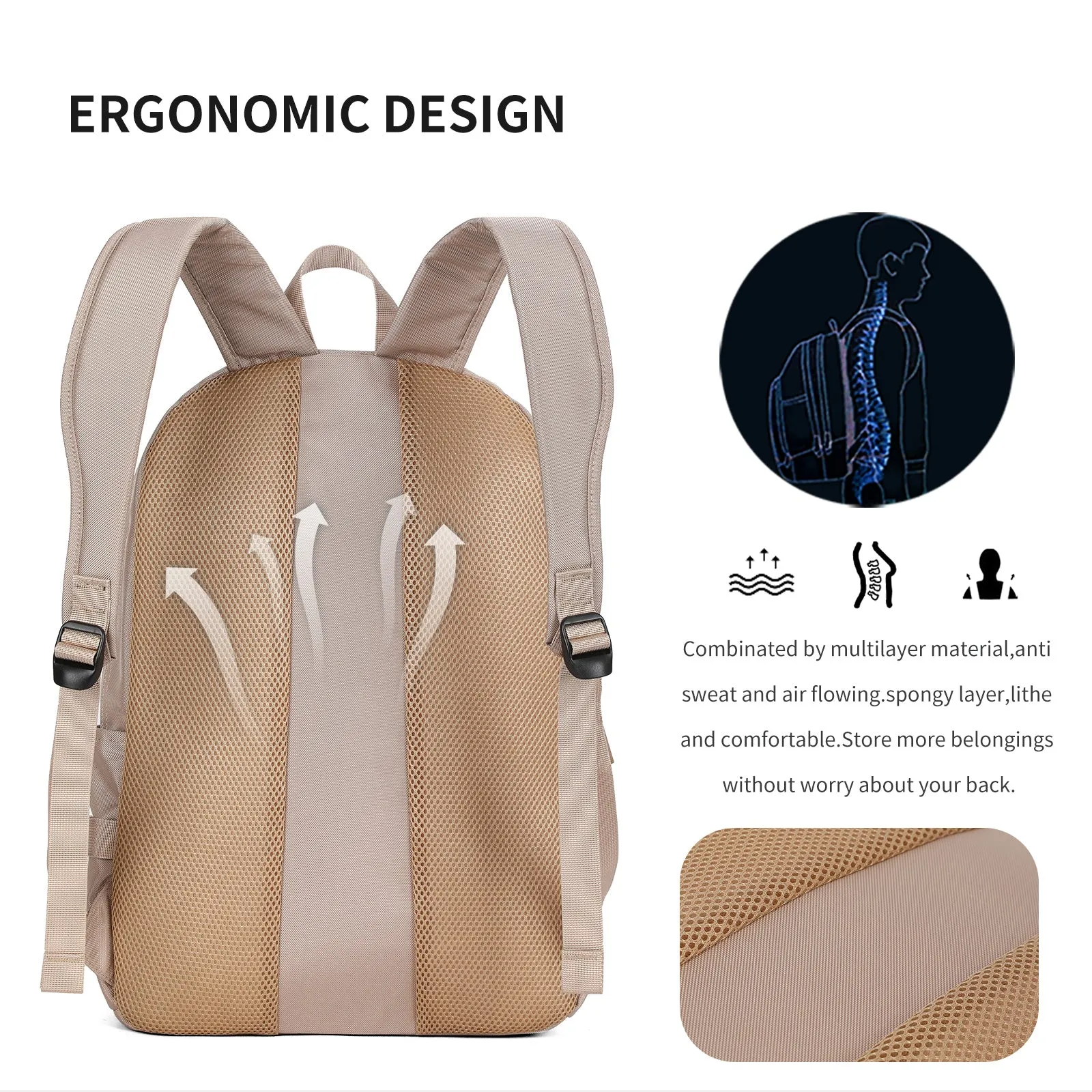 Aoking Lightweight Casual Sport Outdoor Backpack XN3611-5