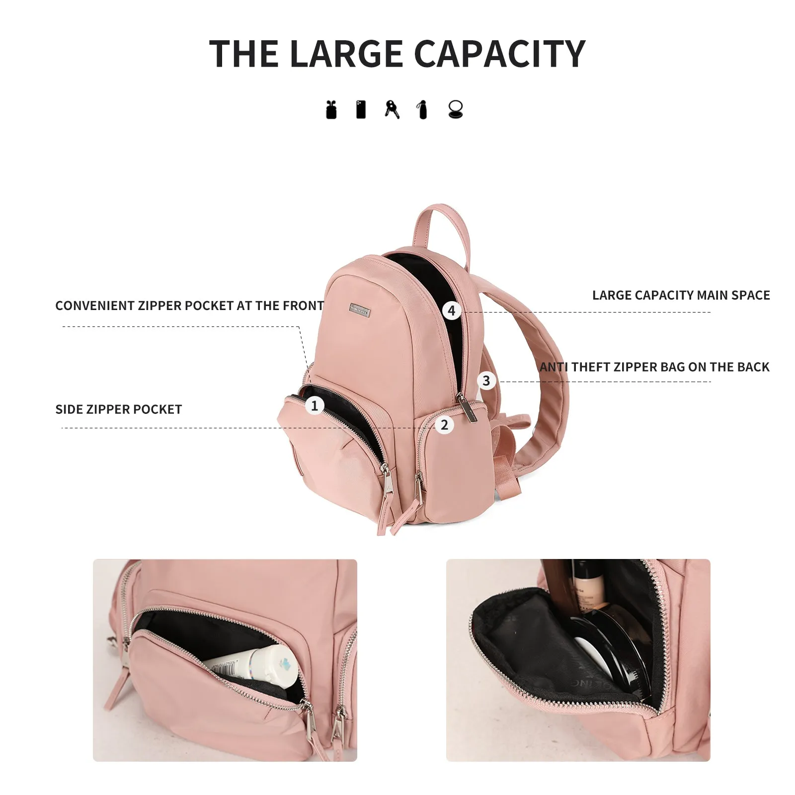Aoking Women Backpack Casual Backpack Student Bag V2308020-1