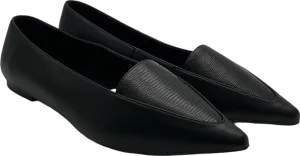 ASOS Black Pointed Flat Shoes UK 6 EU 39 👠