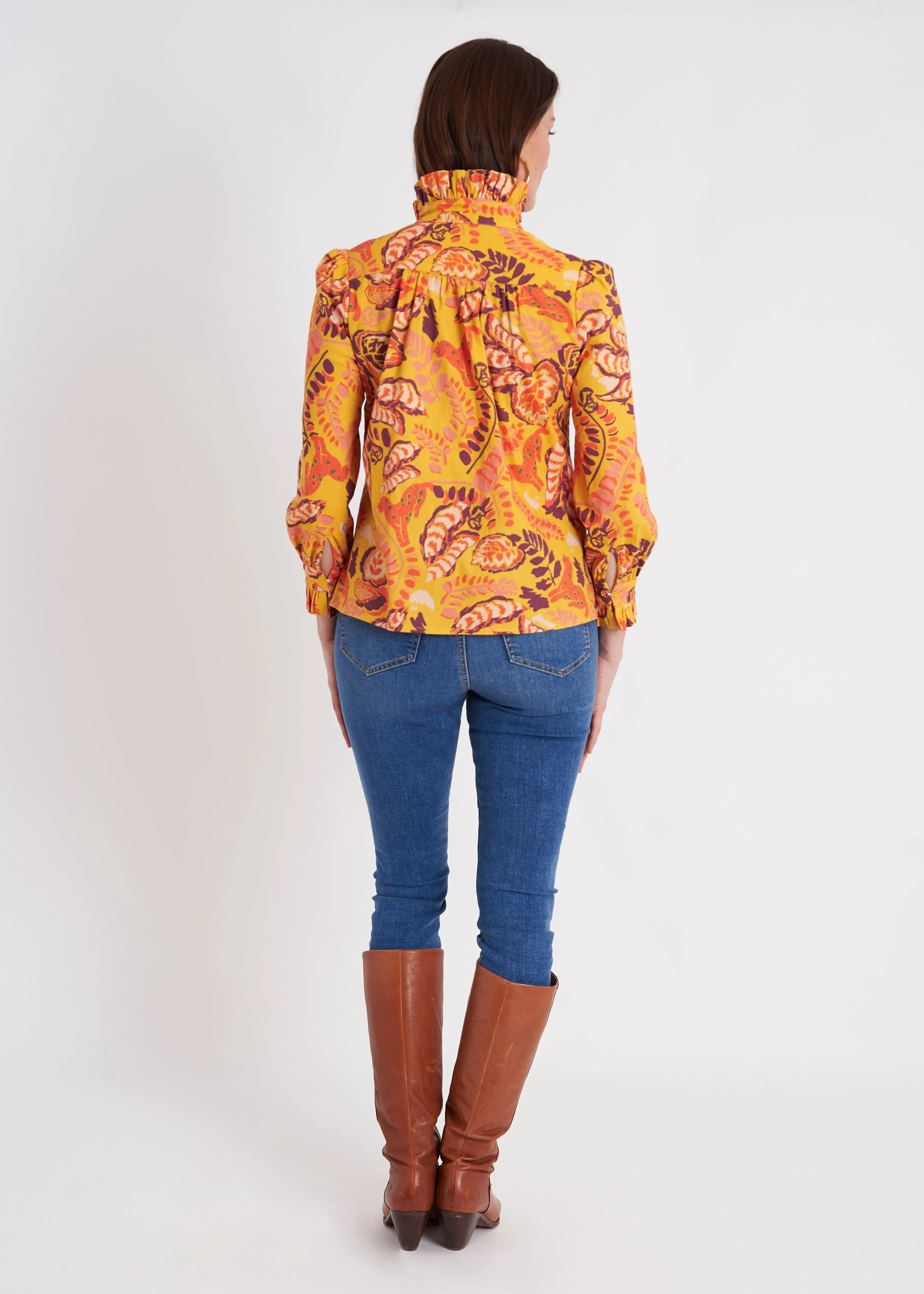 Aspen Blouse - Puma Marigold