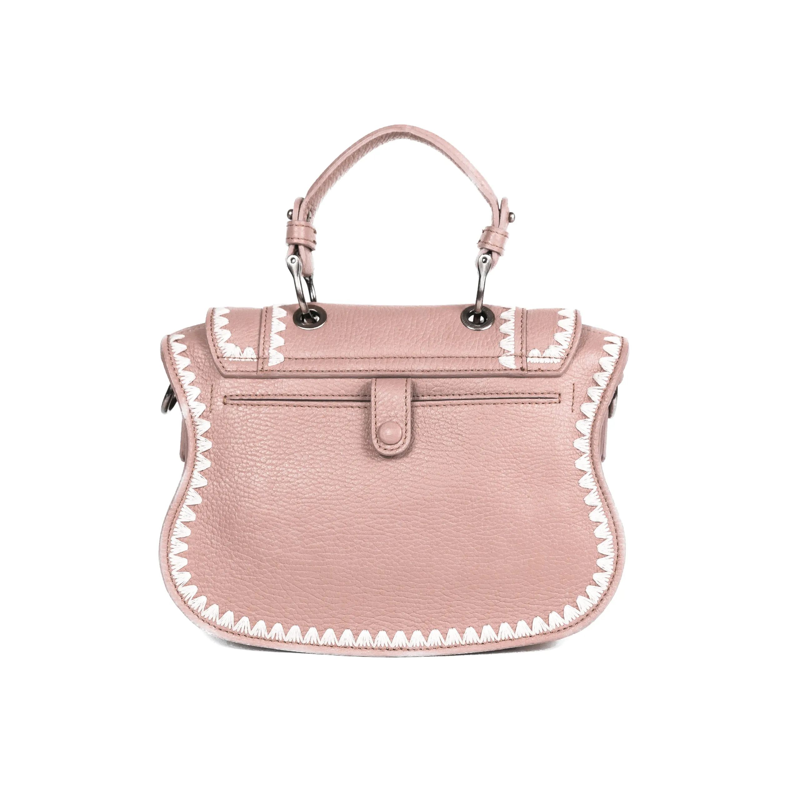 Audrey Crossbody: Designer Crossbody in Blush /Ivory