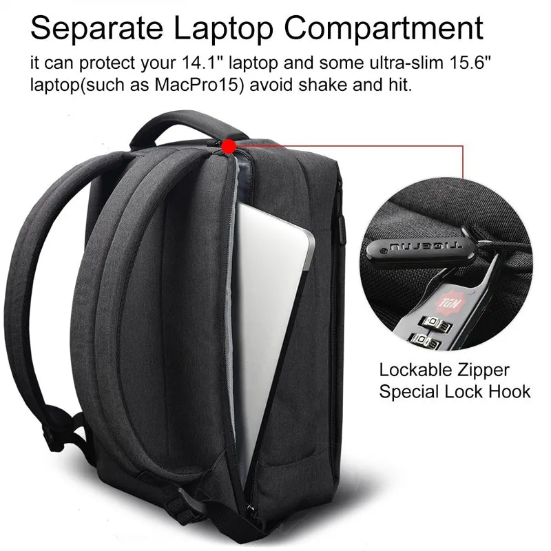 Backpack USB Charging & Anti-Theft <br> Oxford