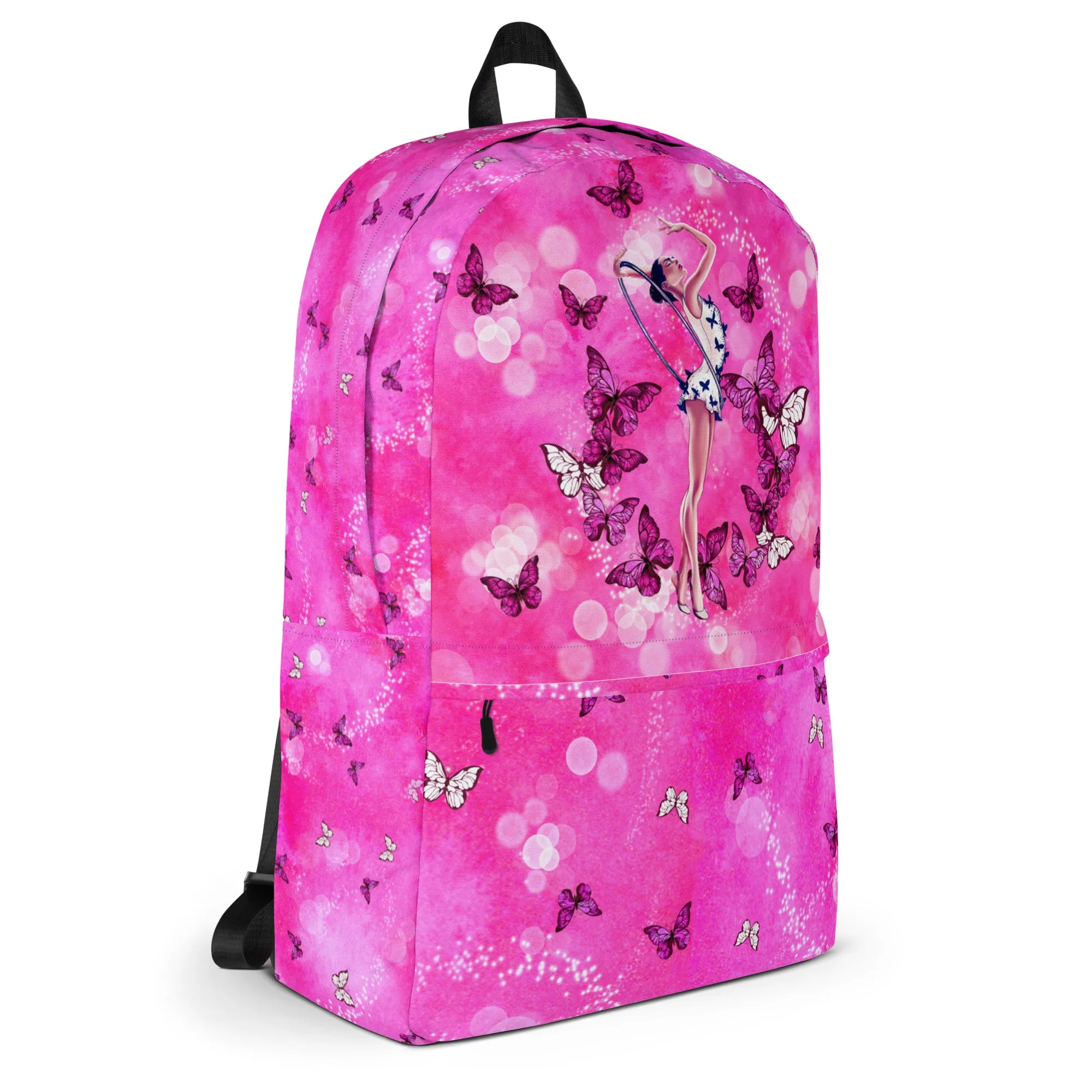 Backpack with Gymnast Print
