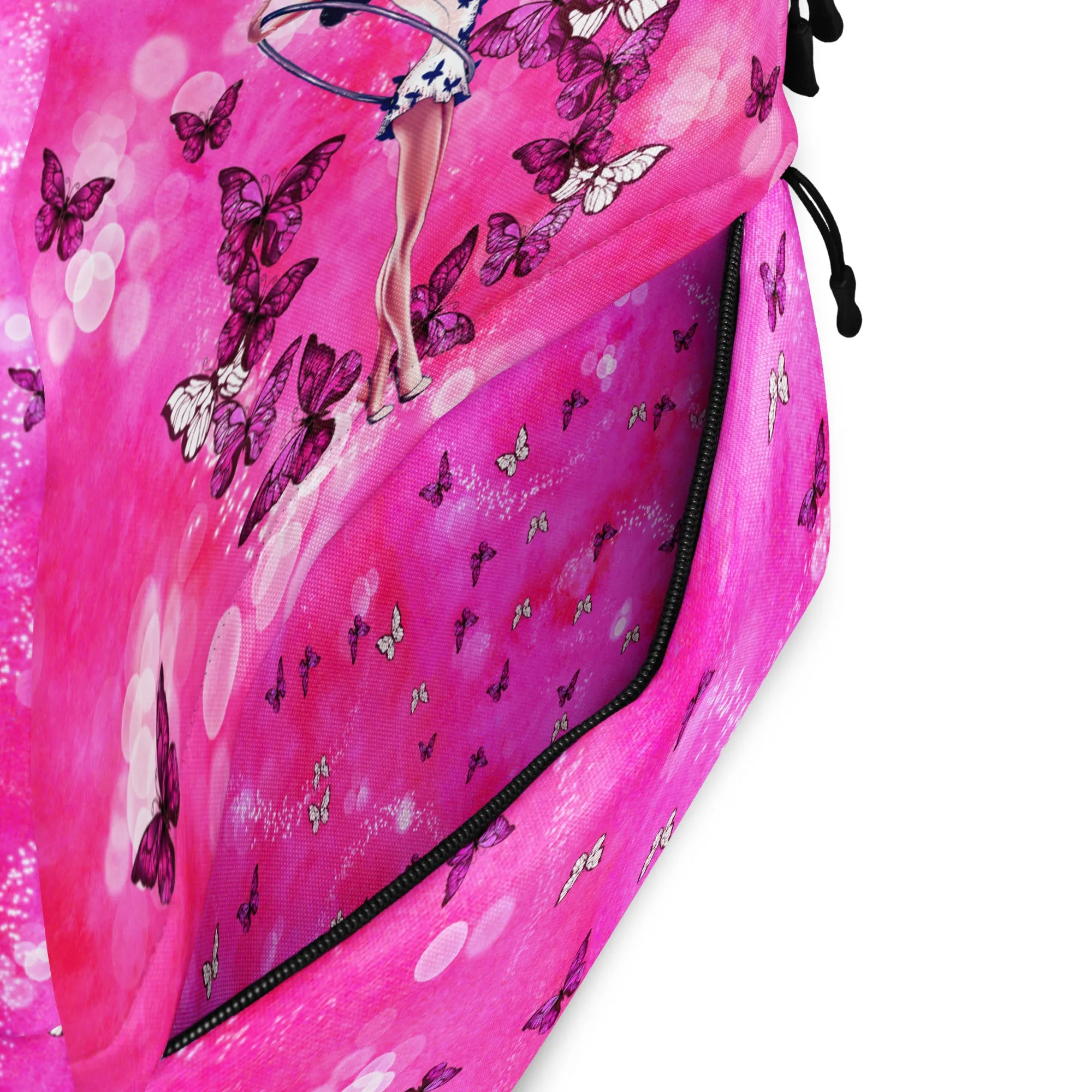 Backpack with Gymnast Print