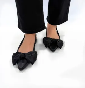 Bamboo Visor Slingback Flats