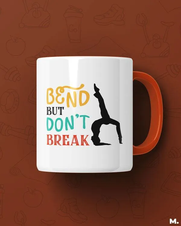 Bend but don't break printed mugs
