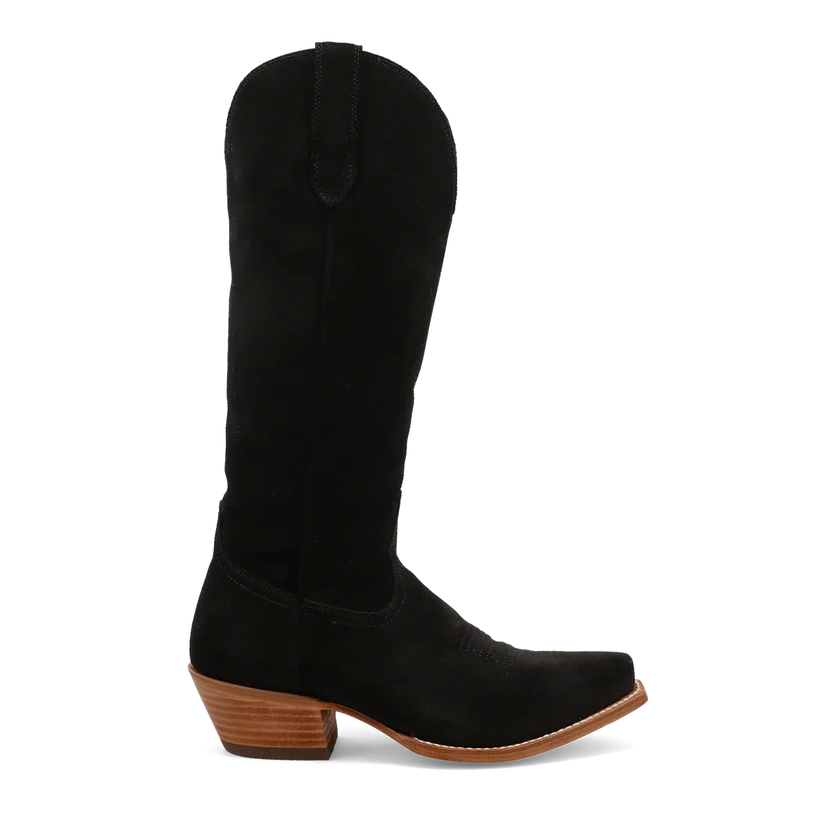 Black Star Women's Black Suede Boots