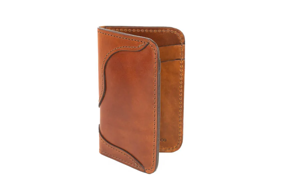 Blemished | No.68 | 'Buck Brown' Western Vertical Leather Wallet