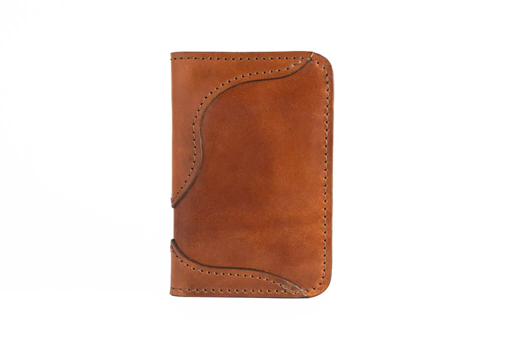Blemished | No.68 | 'Buck Brown' Western Vertical Leather Wallet