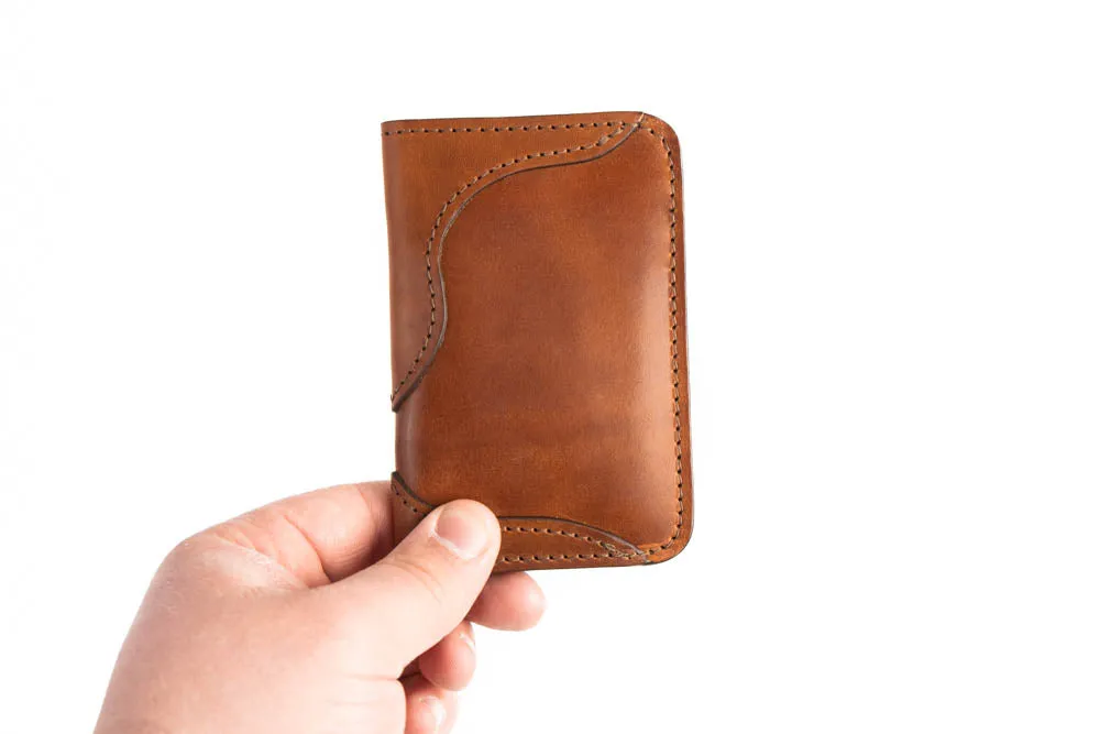 Blemished | No.68 | 'Buck Brown' Western Vertical Leather Wallet