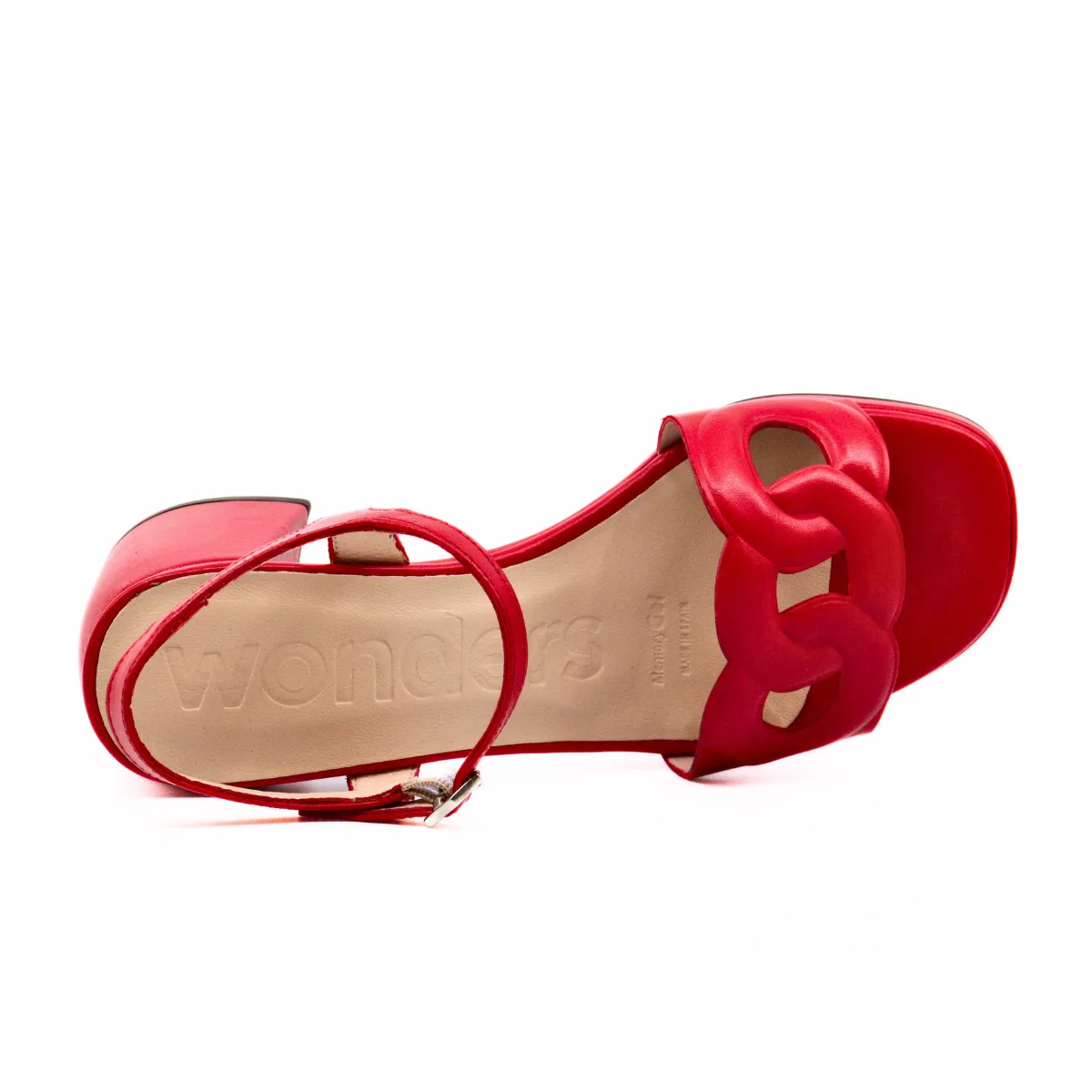Block Heel Aise Rojo