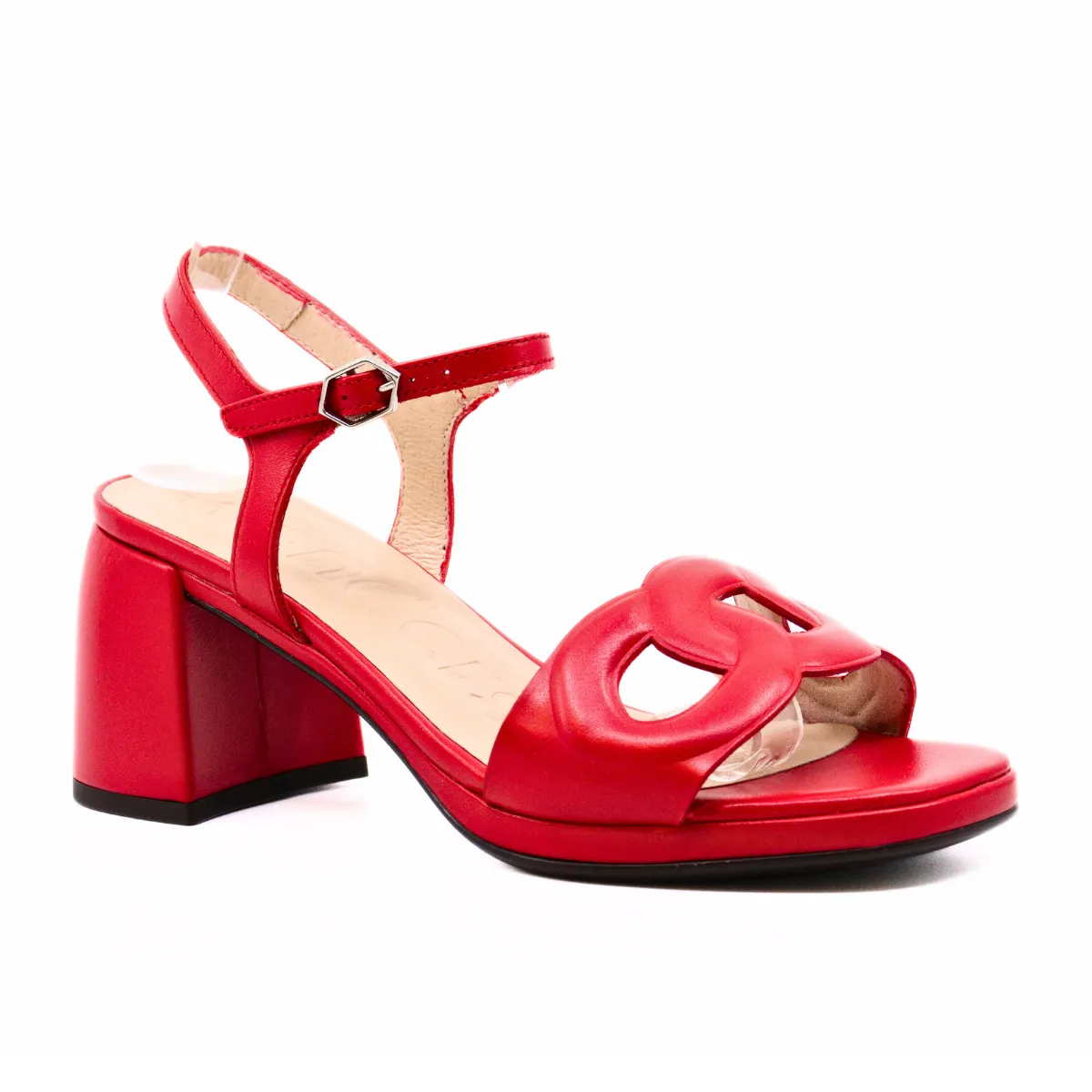 Block Heel Aise Rojo