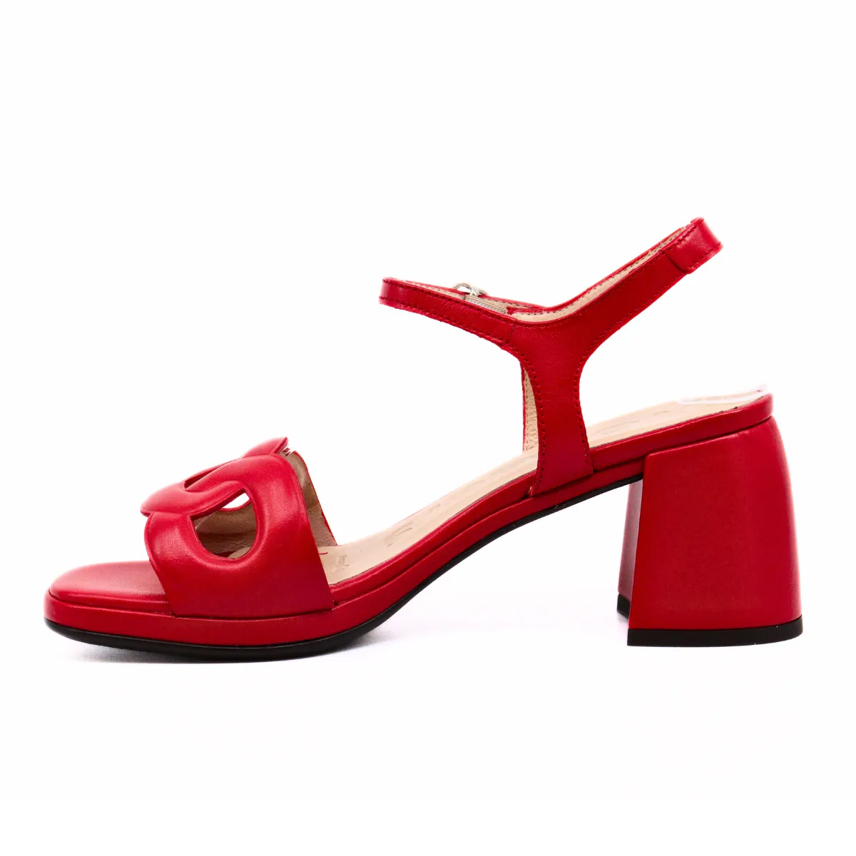 Block Heel Aise Rojo