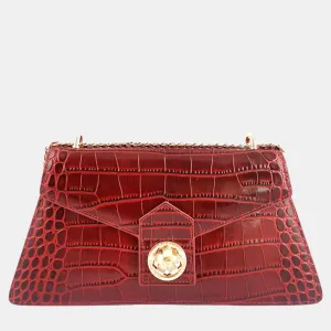 Bordeaux Leather Laetitia Crossbody