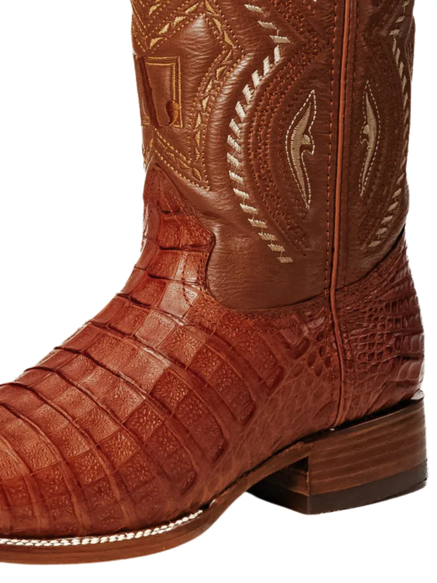 Botas Vaqueras Rodeo Exoticas de Caiman Original para Hombre 'Joe Boots' - ID: 706SH