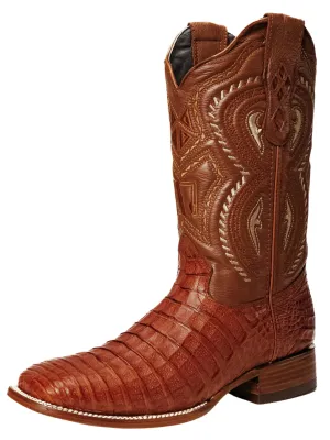 Botas Vaqueras Rodeo Exoticas de Caiman Original para Hombre 'Joe Boots' - ID: 706SH